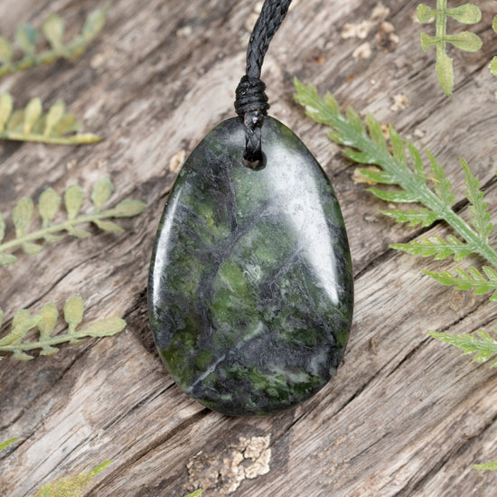 NZ Greenstone Small Roimata Pendant Douglas Creek Pounamu