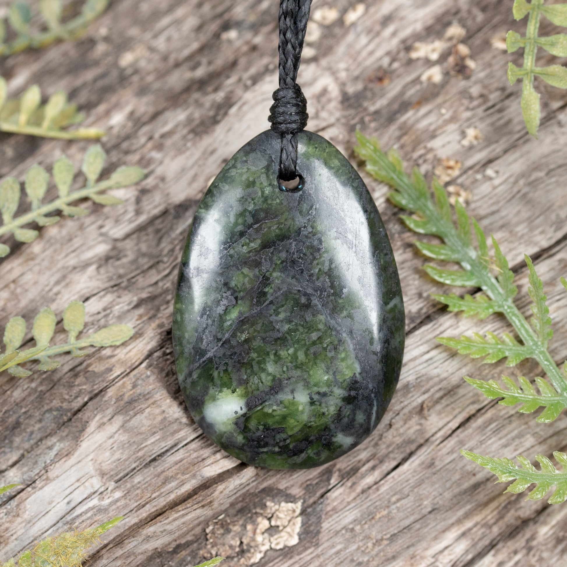 NZ Greenstone Small Roimata Pendant Douglas Creek Pounamu