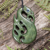 NZ Greenstone XLarge Manaia Pendant Rimu Pounamu