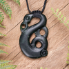 NZ Greenstone Small Manaia Pendant Kawakawa Pounamu