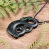 NZ Greenstone Small Manaia Pendant Kawakawa Pounamu