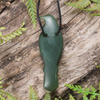 NZ Greenstone Medium Tūī Pendant Tangiwai Pounamu