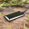 NZ Greenstone Small Freeform Toki Pendant Rimu Pounamu