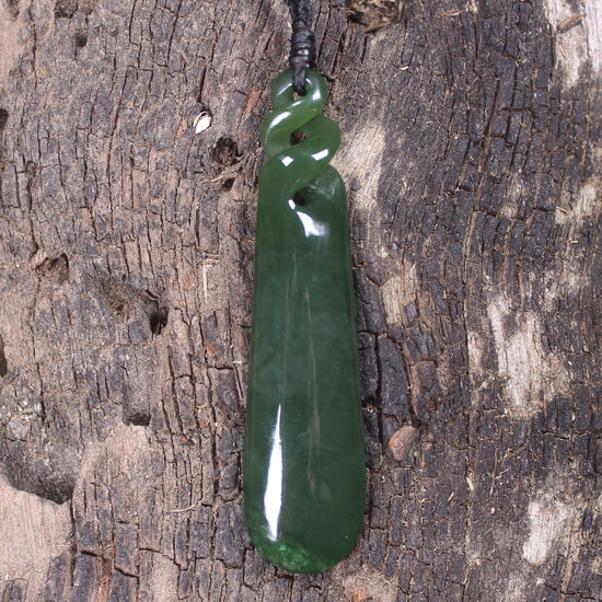 Kawakawa Pounamu Roimata Pendant - NZ Greenstone