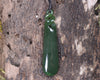 Kawakawa Pounamu Roimata Pendant - NZ Greenstone