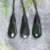 NZ Greenstone XSmall Roimata Pendant Kawakawa Pounamu