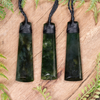 NZ Greenstone Small Toki Pendant Kawakawa Pounamu