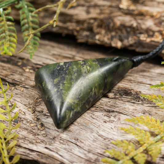 NZ Greenstone Small Freeform Toki Pendant (BN473) Douglas Creek Pounamu