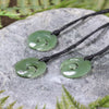 NZ Greenstone XSmall Koru Pendant Inanga Pounamu