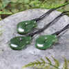 NZ Greenstone XSmall Hei Matau Pendant Hapopo Pounamu