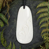 NZ Bone Large Roimata with Koru Pendant (BP824)