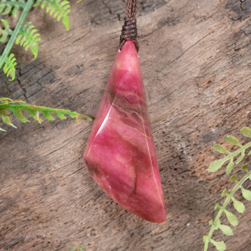 Rhodonite Small Freeform Pendant