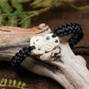 Bone Adjustable Cord Tiki Bracelet (BN513)
