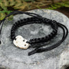 Bone Adjustable Cord Tiki Bracelet (BN513)