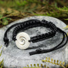 Bone Adjustable Cord Koru Bracelet (BN510)