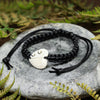 Bone Adjustable Cord Heart Bracelet (BN507)