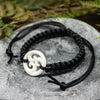 Bone Adjustable Cord Koru Bracelet (BN508)