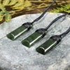 NZ Greenstone XSmall Toki Pendant (BW001) Kawakawa Pounamu