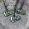 Hei Tiki pendant carved from Hapopo Pounamu - NZ Greenstone