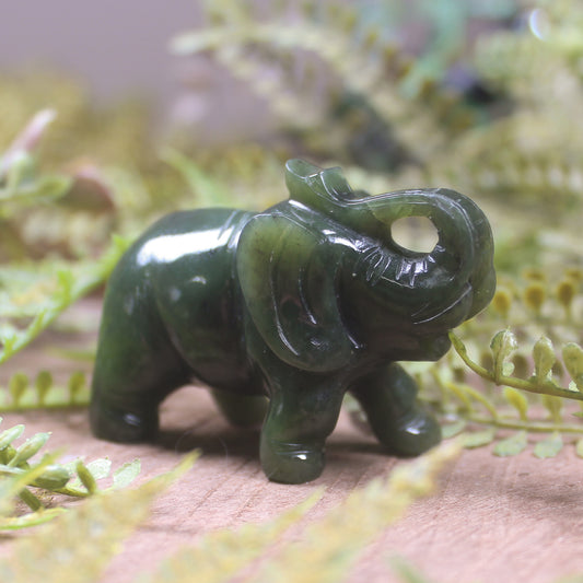 Rimu Pounamu Elephant Sculpture