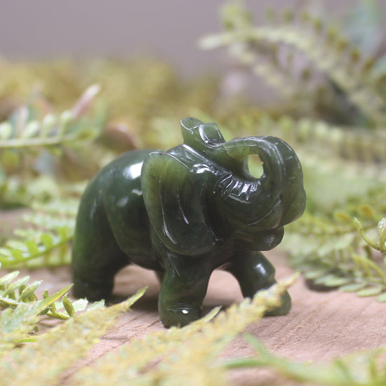 Rimu Pounamu Elephant Sculpture