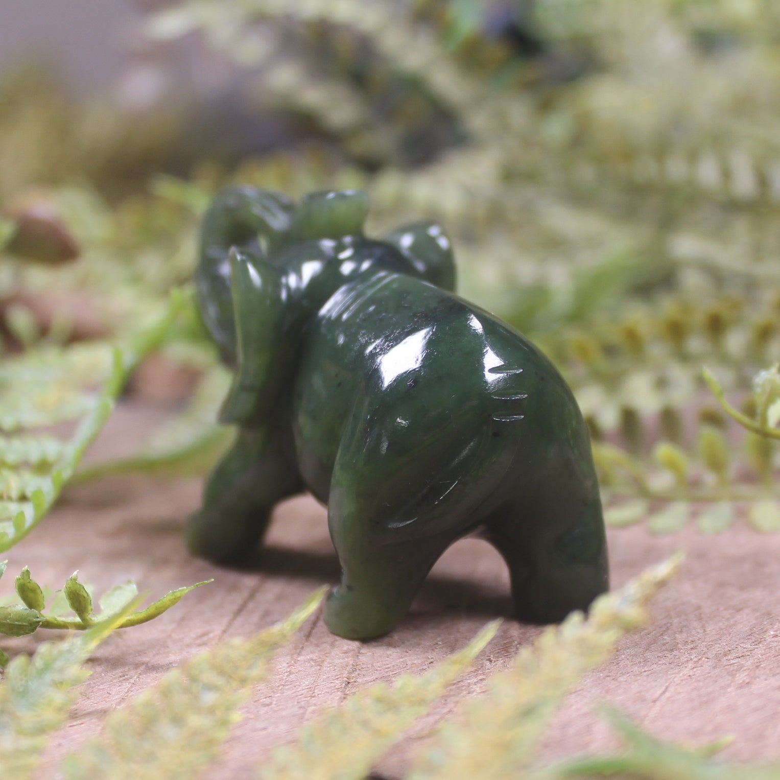 Rimu Pounamu Elephant Sculpture