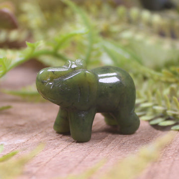 Rimu Pounamu Elephant Sculpture
