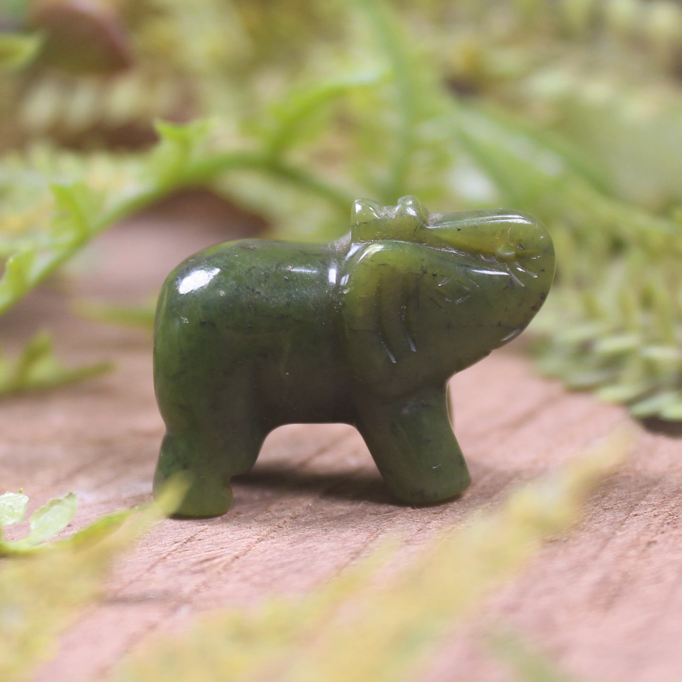 Rimu Pounamu Elephant Sculpture