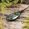 NZ Serpentine Small Freeform Roimata Pendant (BT412)