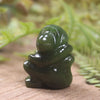 Kawakawa pounamu Monkey Sculpture