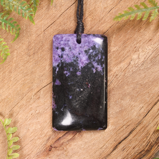 Charoite Small Freeform Toki Pendant