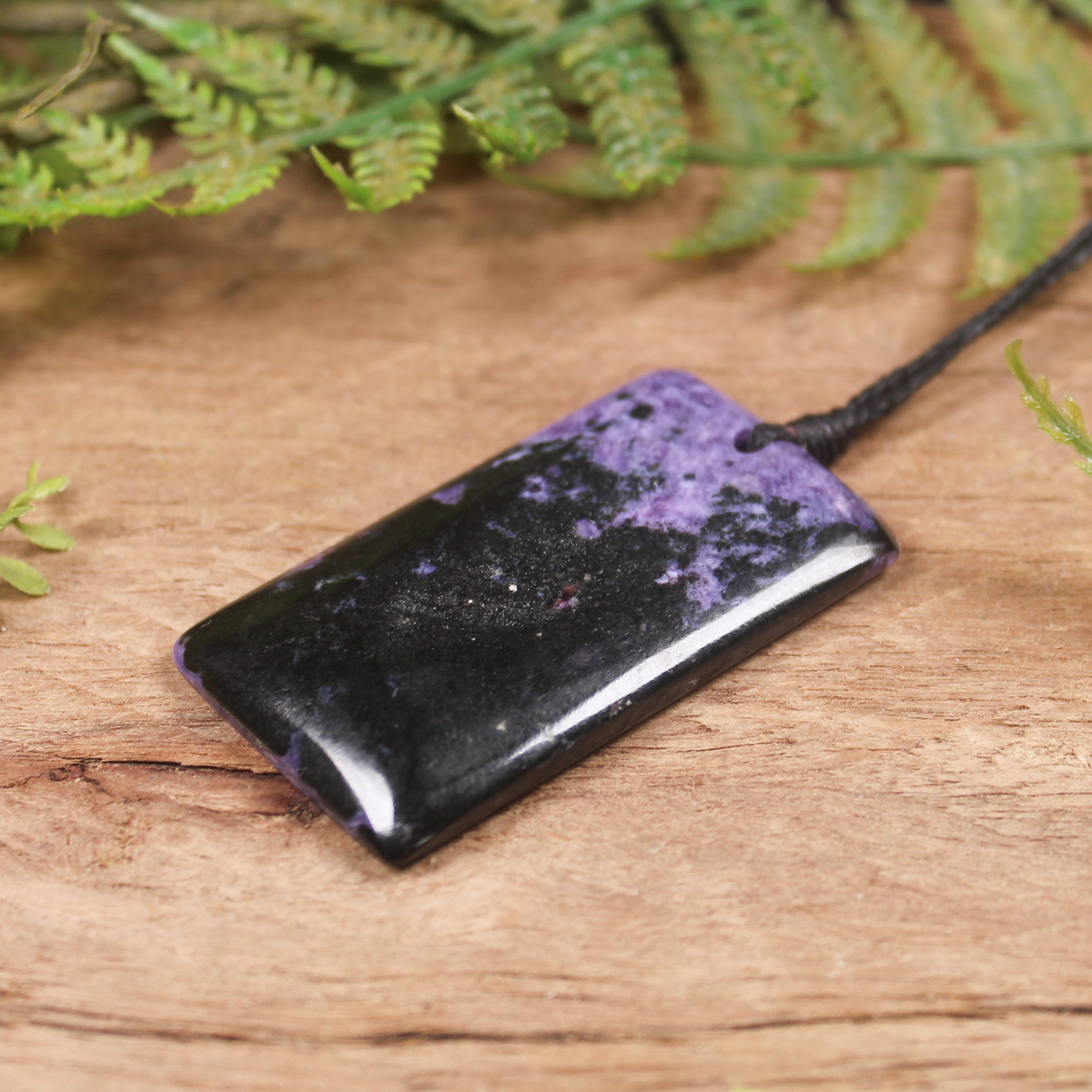 Charoite Small Freeform Toki Pendant