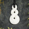 NZ Bone Small Twist Pendant (BW096)