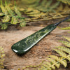 NZ Greenstone Large Freeform Roimata Pendant (BT623) Kawakawa Pounamu