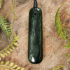 NZ Greenstone Small Freeform Roimata Pendant (BT639) Kawakawa Pounamu
