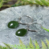 NZ Greenstone Small Earrings Kawakawa Pounamu