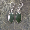 Roimata or Teardrop earrings carved from Kawakawa Pounamu - NZ Greenstone