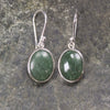 Roimata or Teardrop earrings carved from Hapopo Pounamu - NZ Greenstone