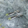 NZ Greenstone XSmall Roimata Earrings Hapopo Pounamu