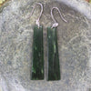 Roimata or Teardrop earrings carved from Kawakawa Pounamu - NZ Greenstone