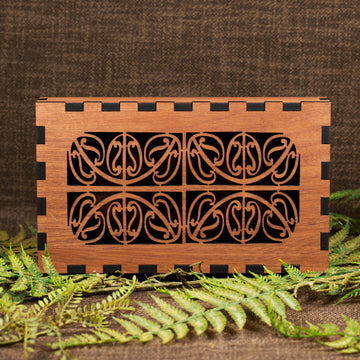NZ Wood Large Rectangle Decorative Box (BT649)