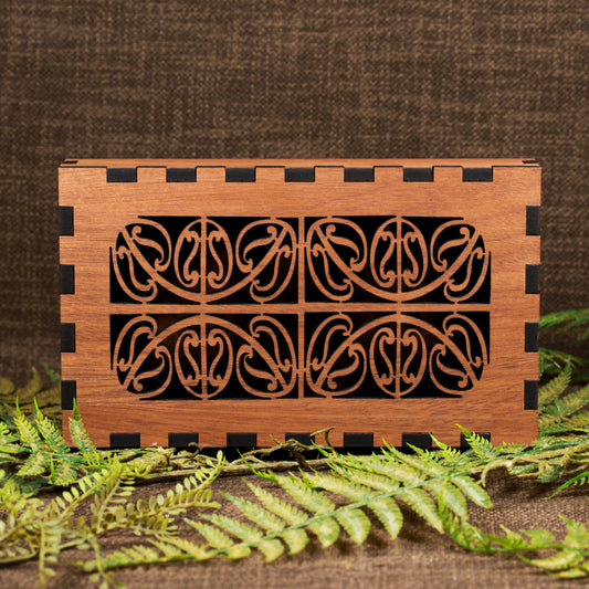 NZ Wood Large Rectangle Decorative Box (BT649)