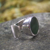 Ring with Kawakawa Pounamu