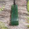 NZ Greenstone Small Freeform Toki Pendant Hapopo Pounamu