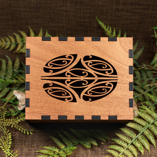 NZ Wood Large Rectangle Decorative Box (BT651)