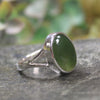 Ring with Kawakawa Pounamu