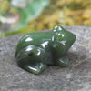 Kawakawa Pounamu Frog Sculpture