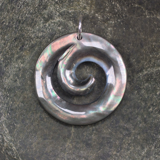 Mother of Pearl Koru Pendant