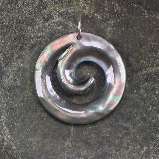 Mother of Pearl Koru Pendant