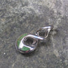 Hapopo Pounamu pendant set in Sterling Silver - NZ Greenstone